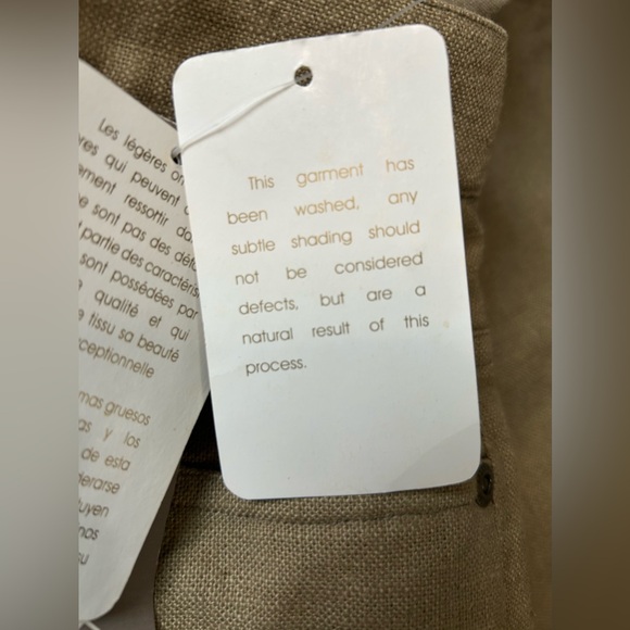 Jones New York NWT linen/cotton blend khaki pants size 8 - Picture 5 of 11